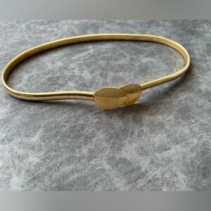 Vintage Gold Leaf Strech Belt